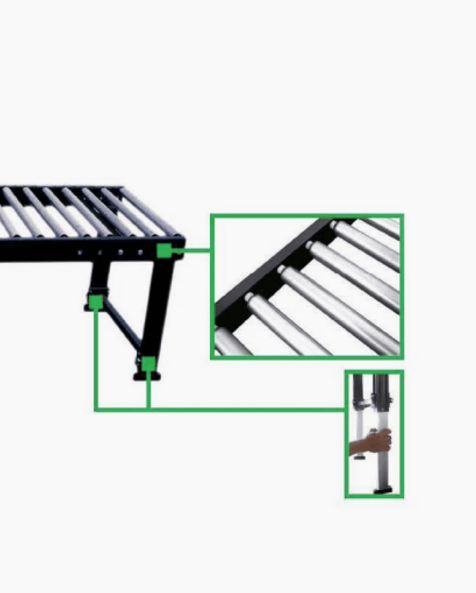 3. Banda Transportadora de Rodillos Libres 50B195 - Caracteristicas.png